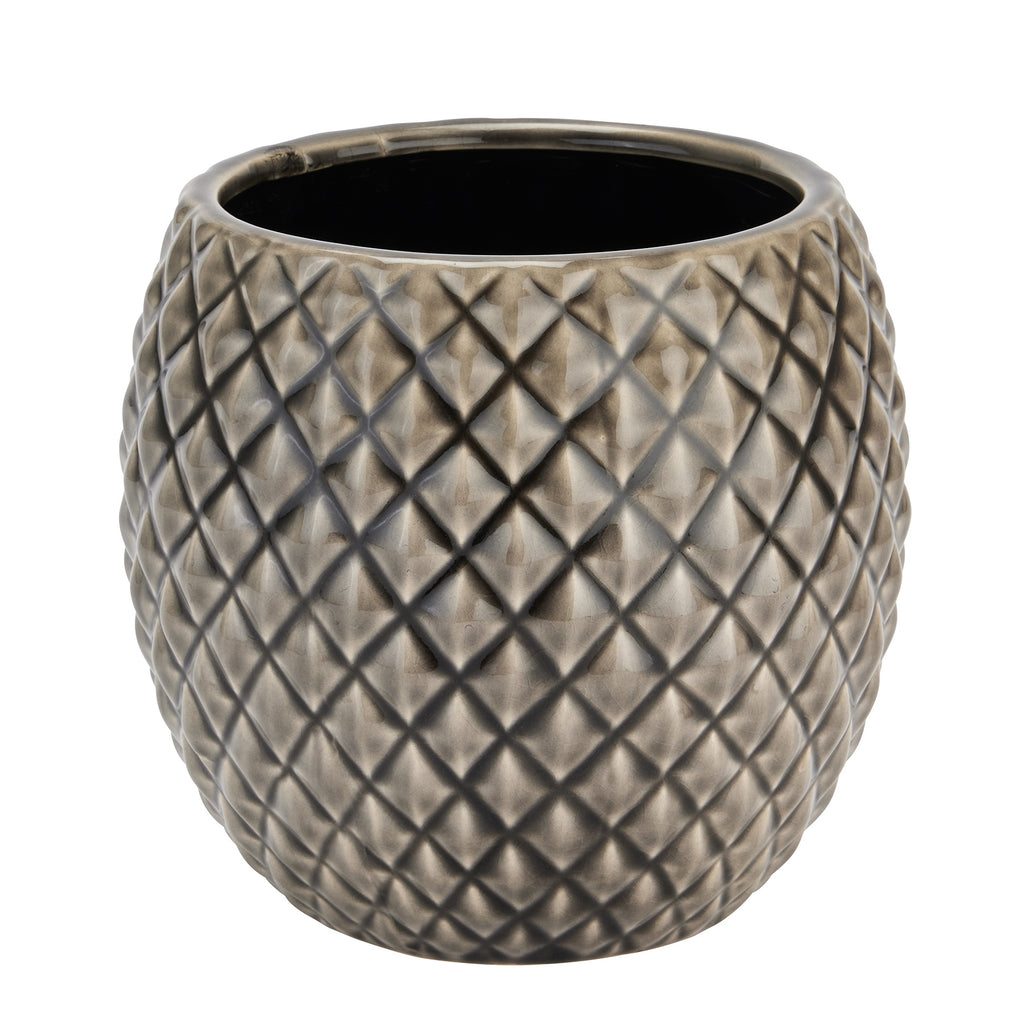 Seville Collection Grey Diamond Planter — main product view