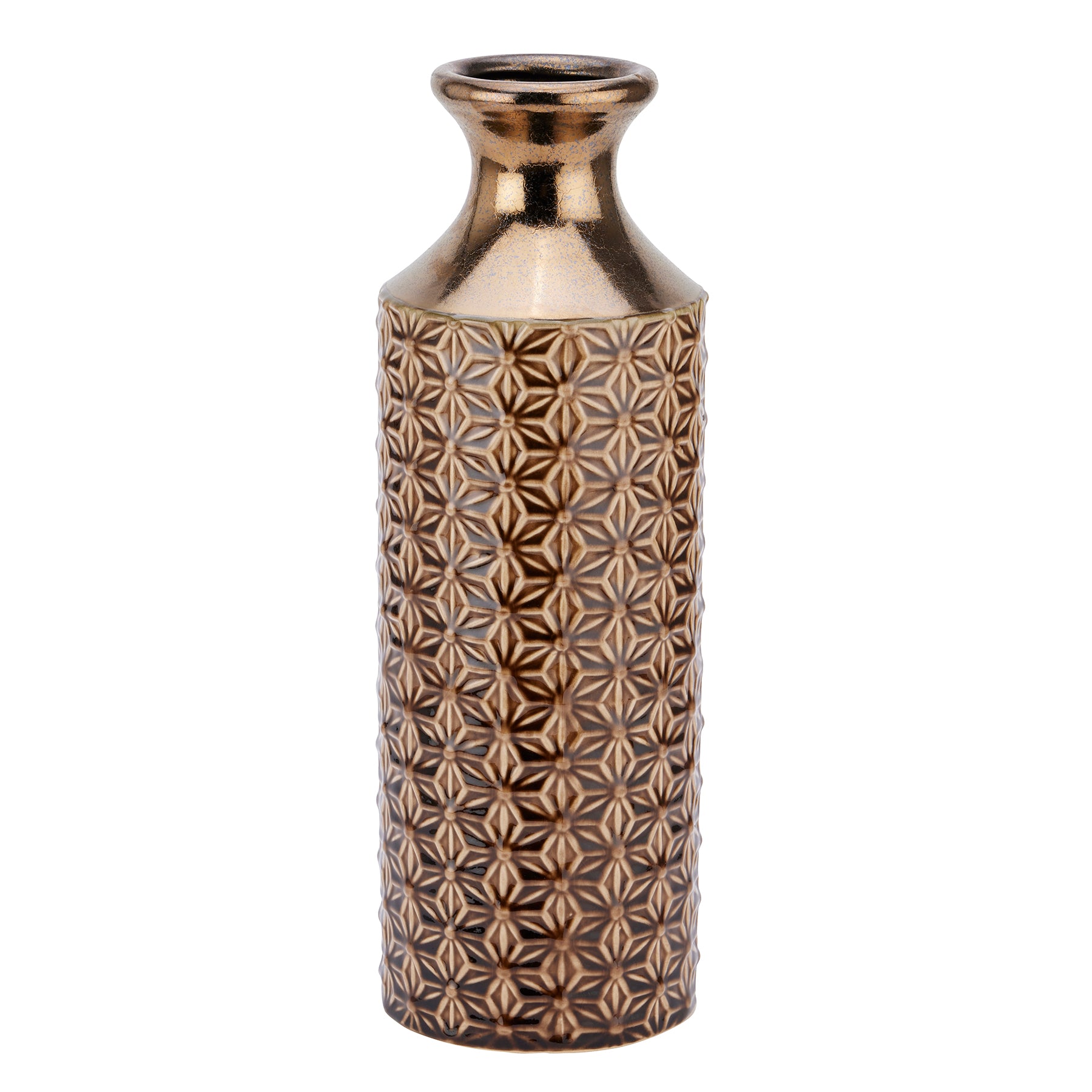 Seville Collection Caramel Fluted Vase — main product view