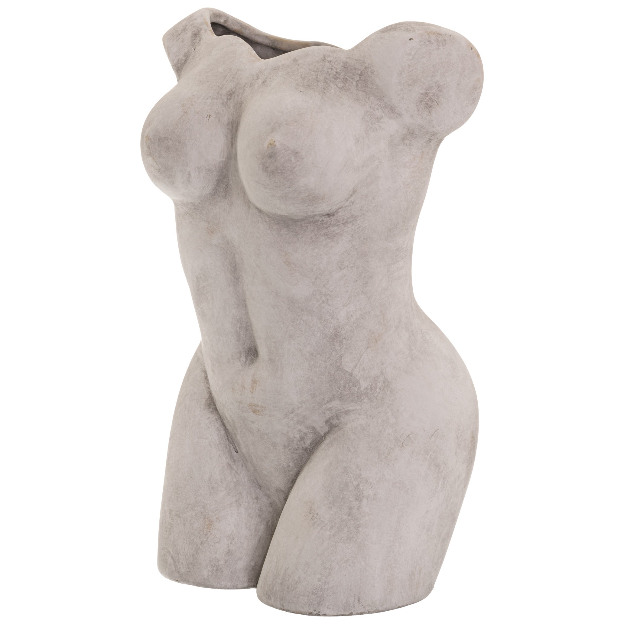 Female Figure Vase — side view stone ceramic