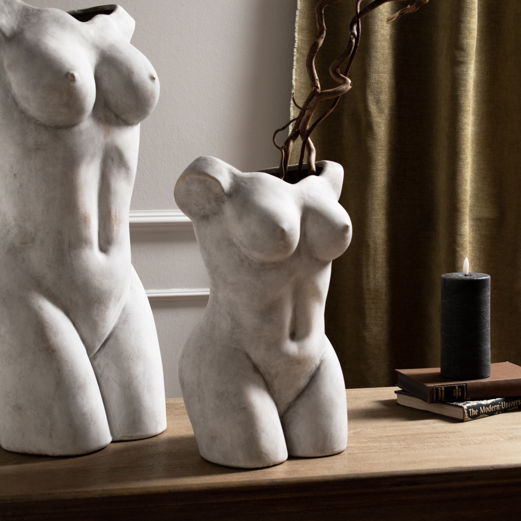 Female Figure Vase — view 5 stone ceramic