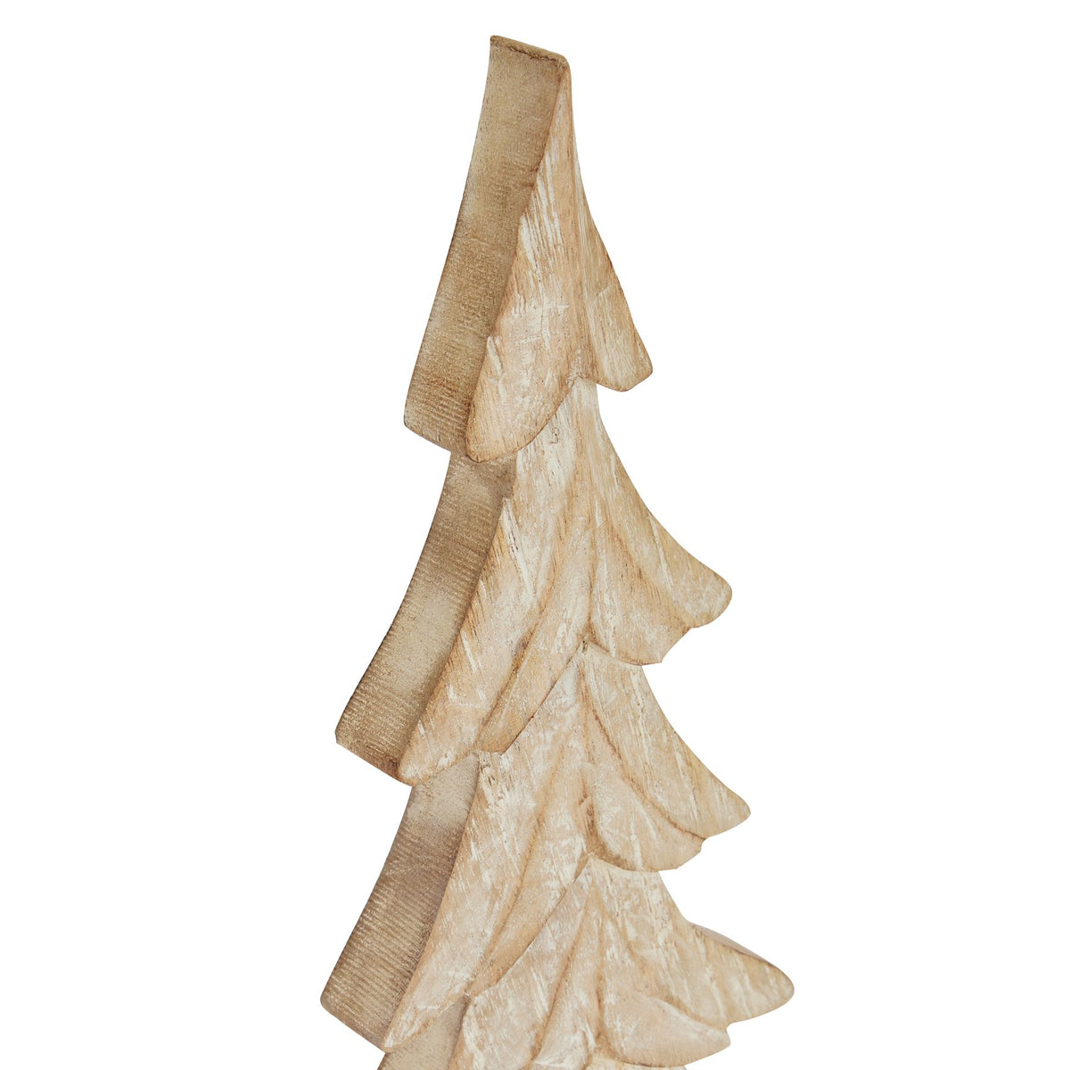 Carved Wood Christmas Tree, alternative angle