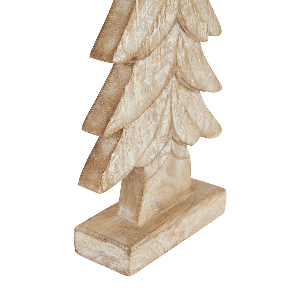 Carved Wood Large Christmas Tree, alternative angle