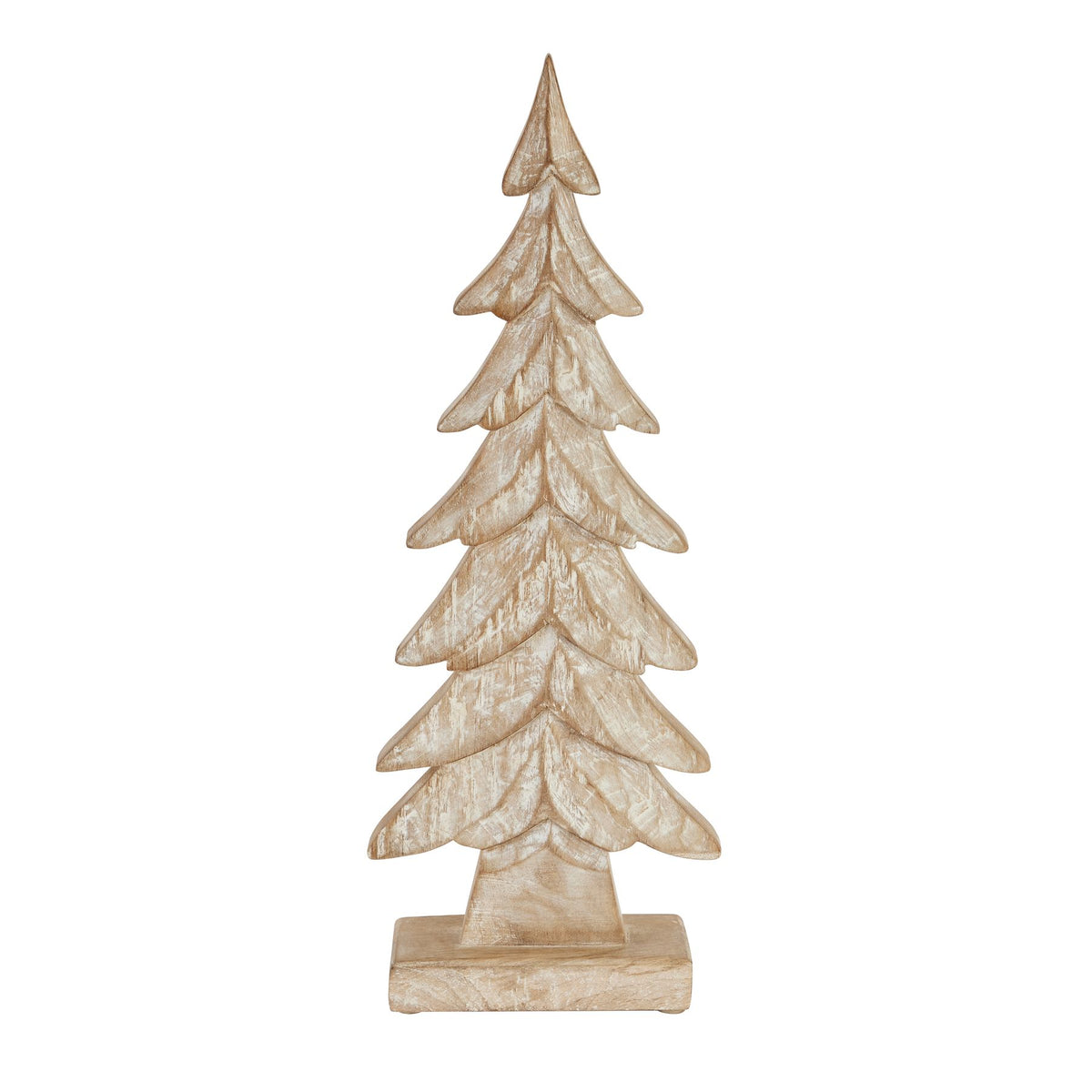Carved Wood Large Christmas Tree, main product view