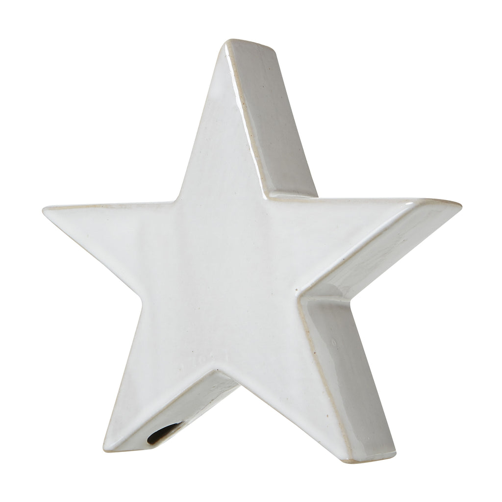 Large Ceramic Standing Star Decoration, alternative angle