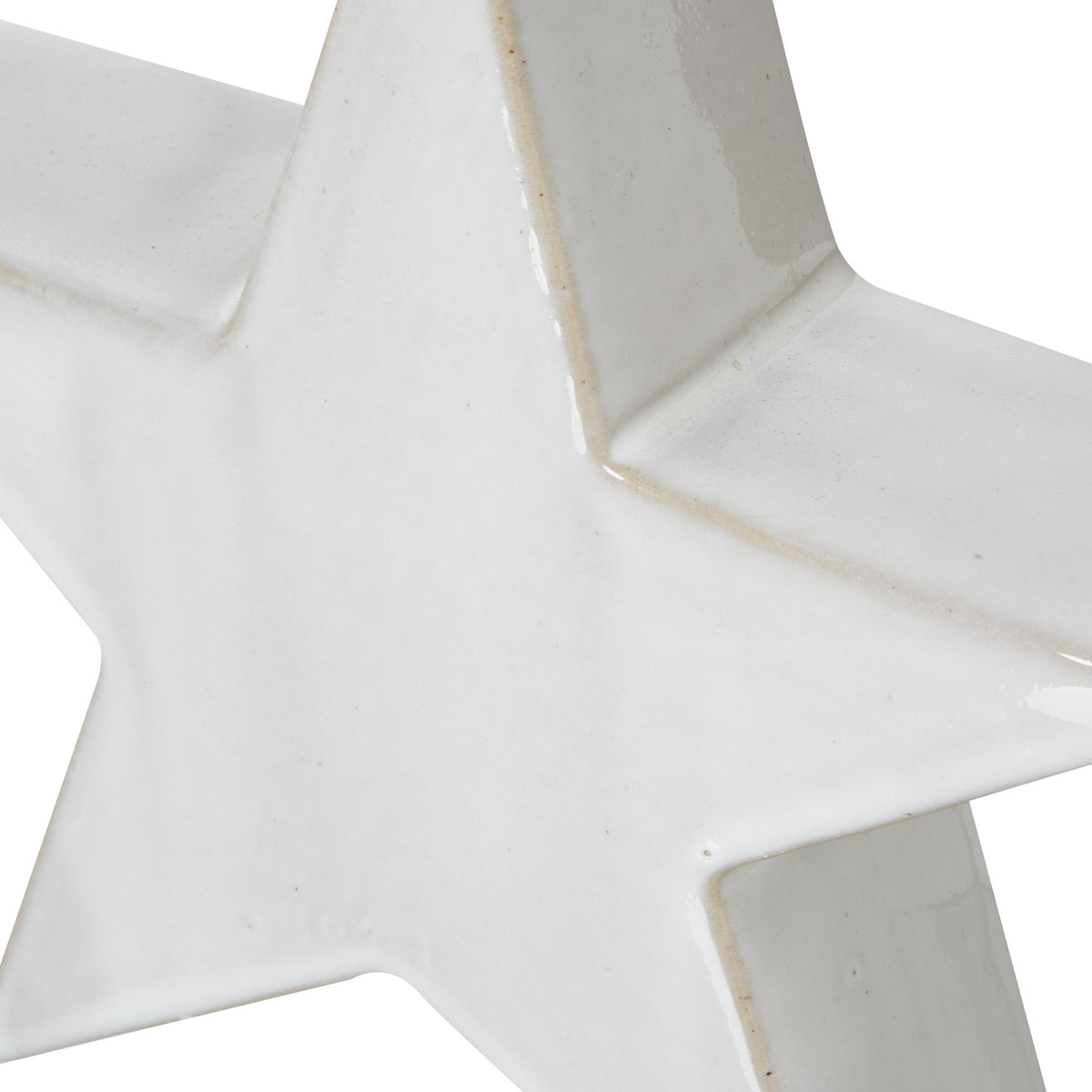 Large Ceramic Standing Star Decoration, detail close-up