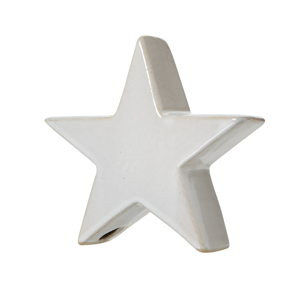 Small Ceramic Standing Star Decoration, alternative angle