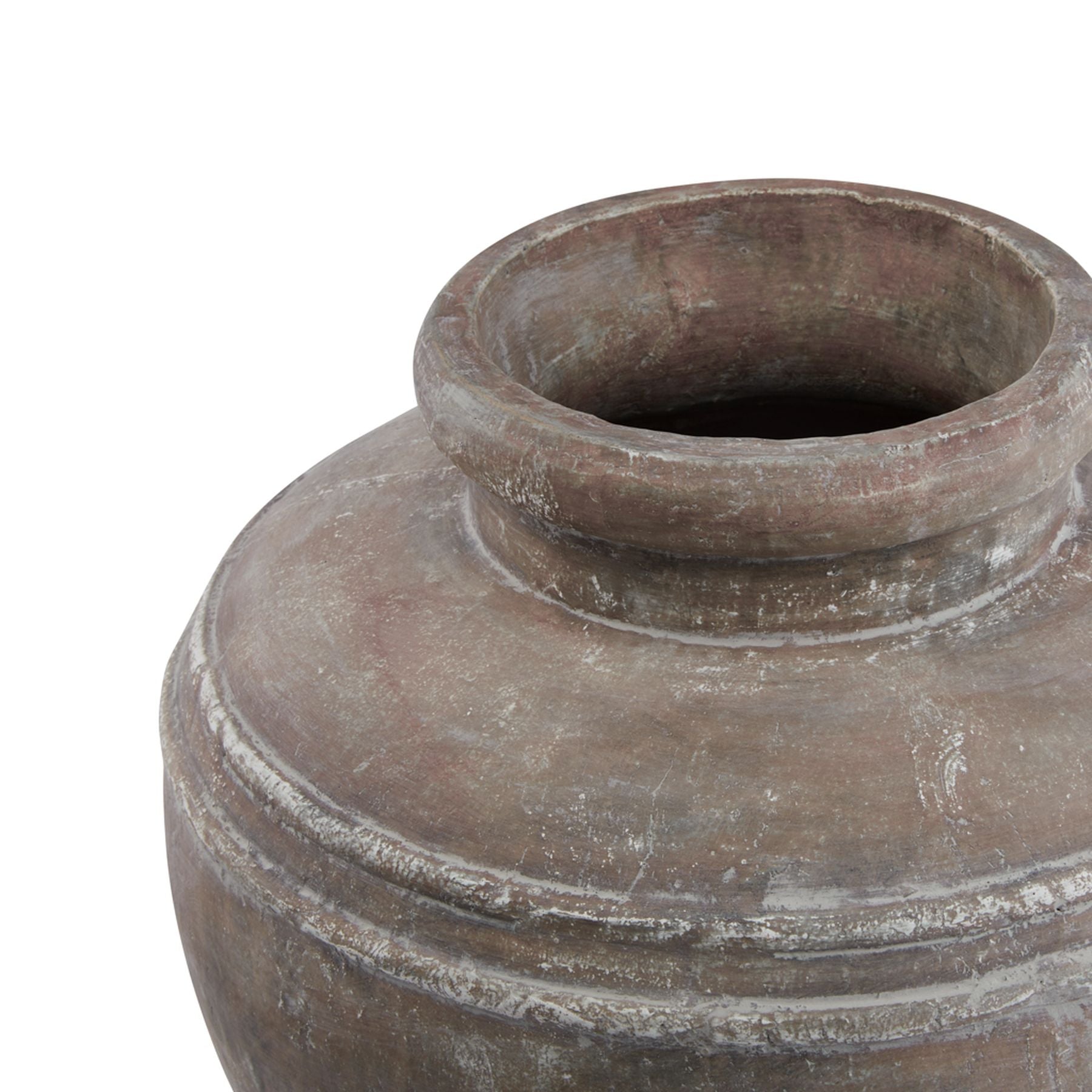 Siena Large Brown  Water Pot — side view brown ceramic