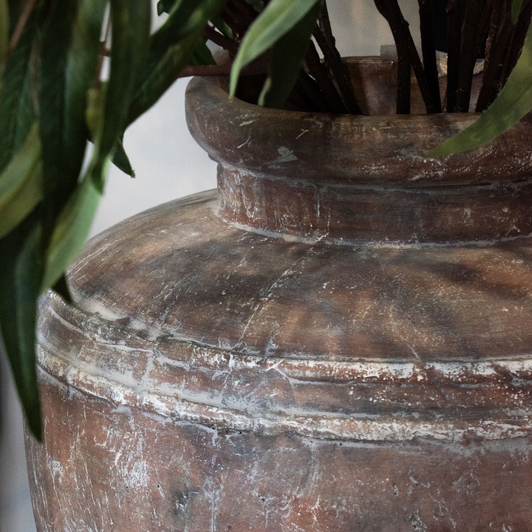 Siena Large Brown  Water Pot — view 5 brown ceramic
