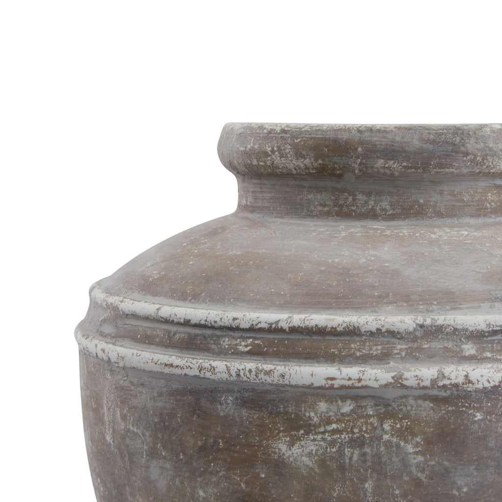 Siena Brown Water Pot — detail close-up brown ceramic