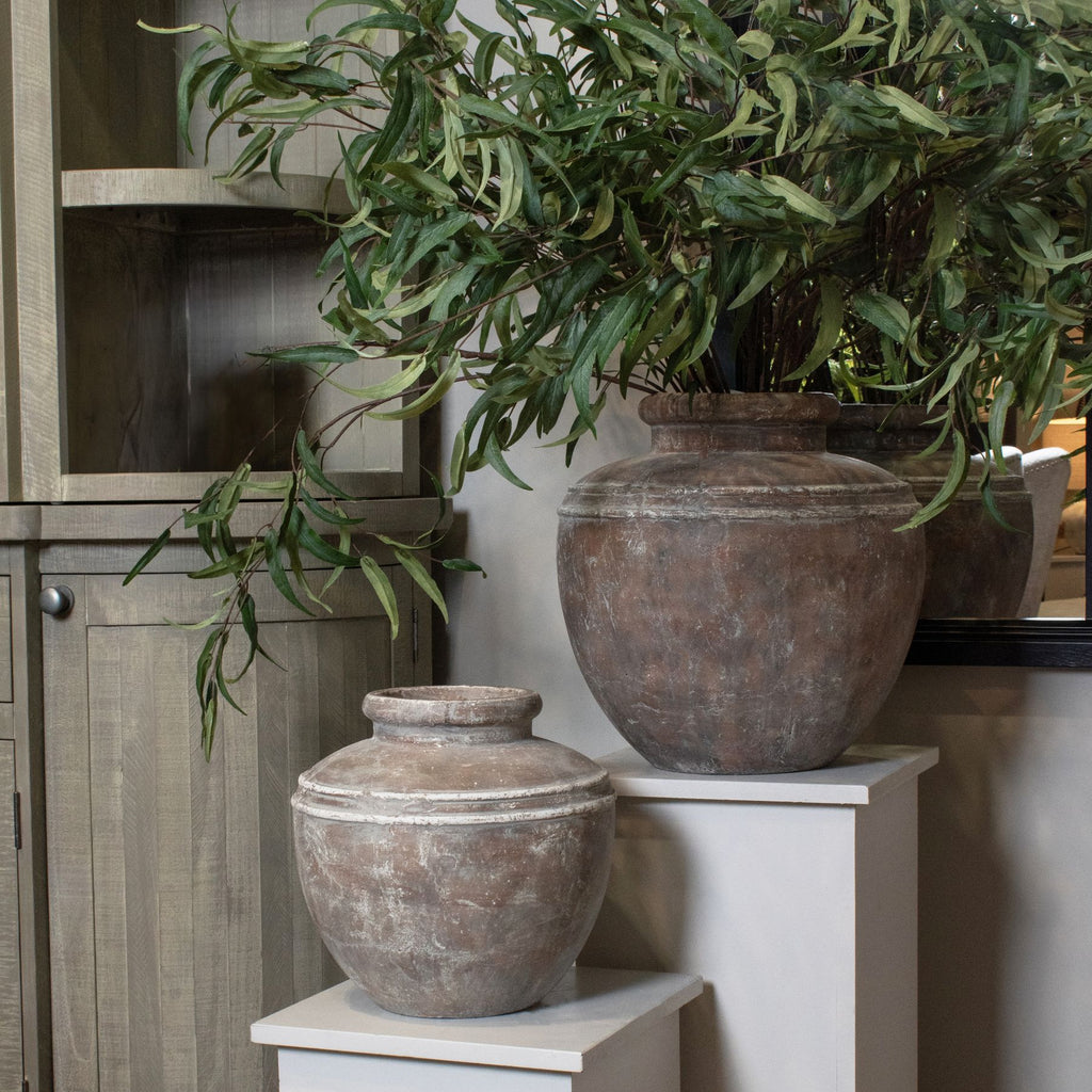 Siena Brown Water Pot — alternative angle brown ceramic
