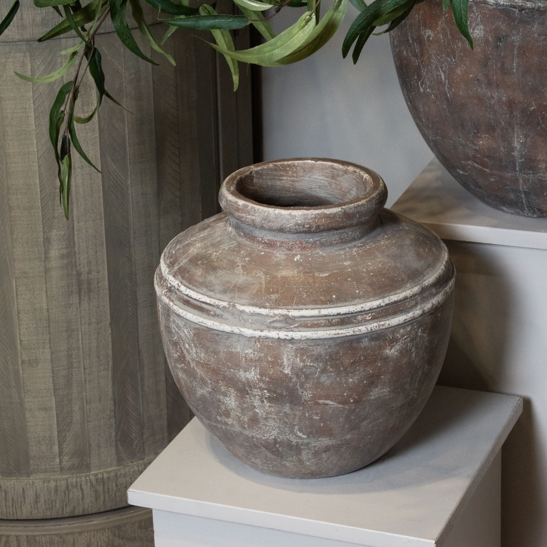 Siena Brown Water Pot — view 5 brown ceramic