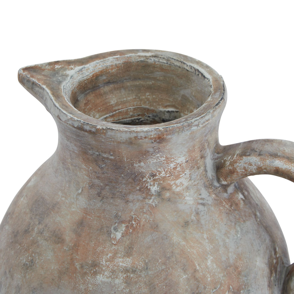 Siena Brown Jug — side view brown ceramic