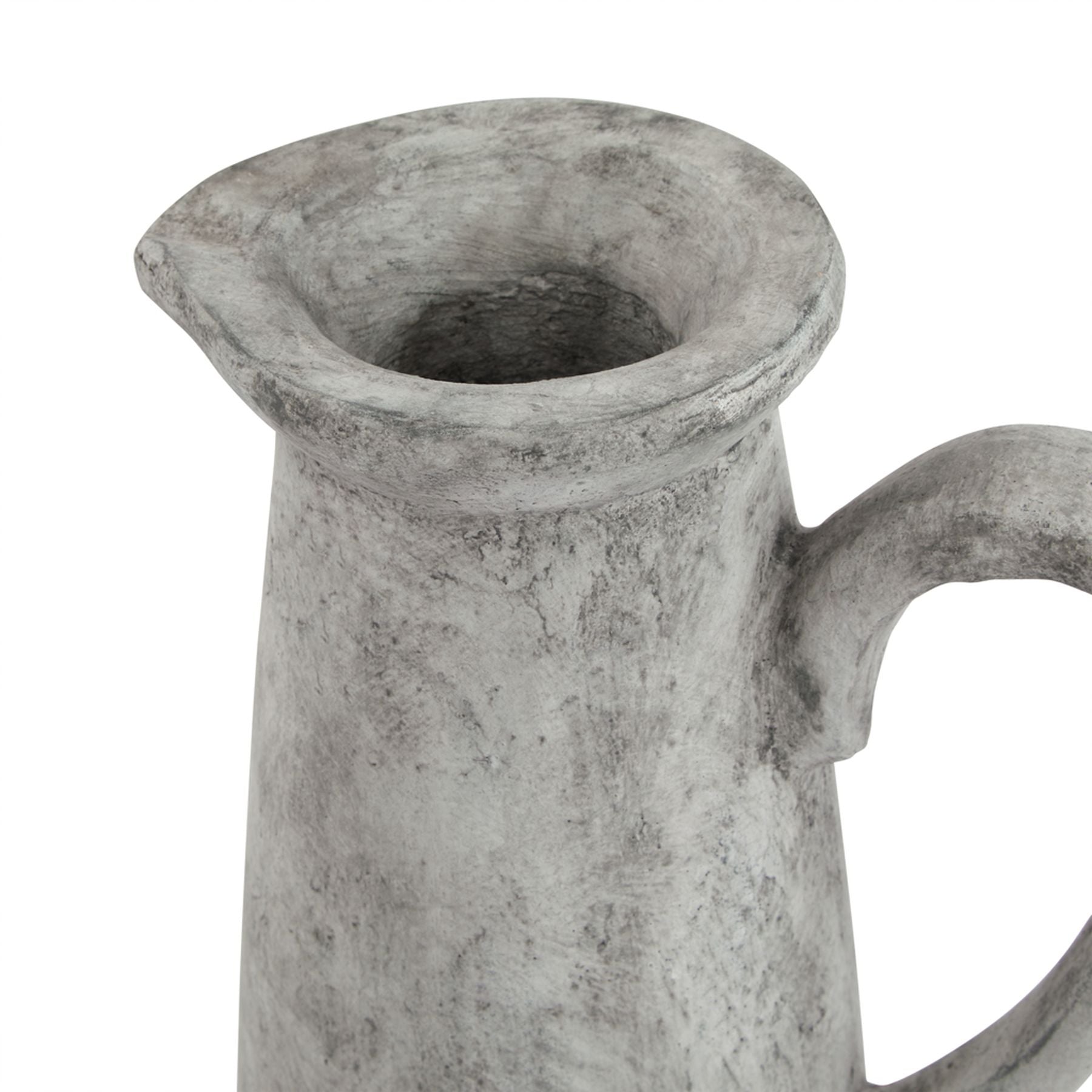 Athena Tall Jug — side view white ceramic
