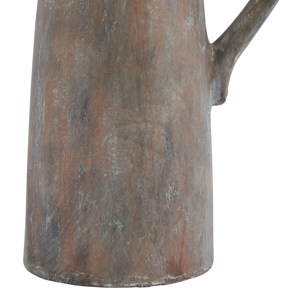 Siena Brown Tall Jug — detail close-up brown ceramic
