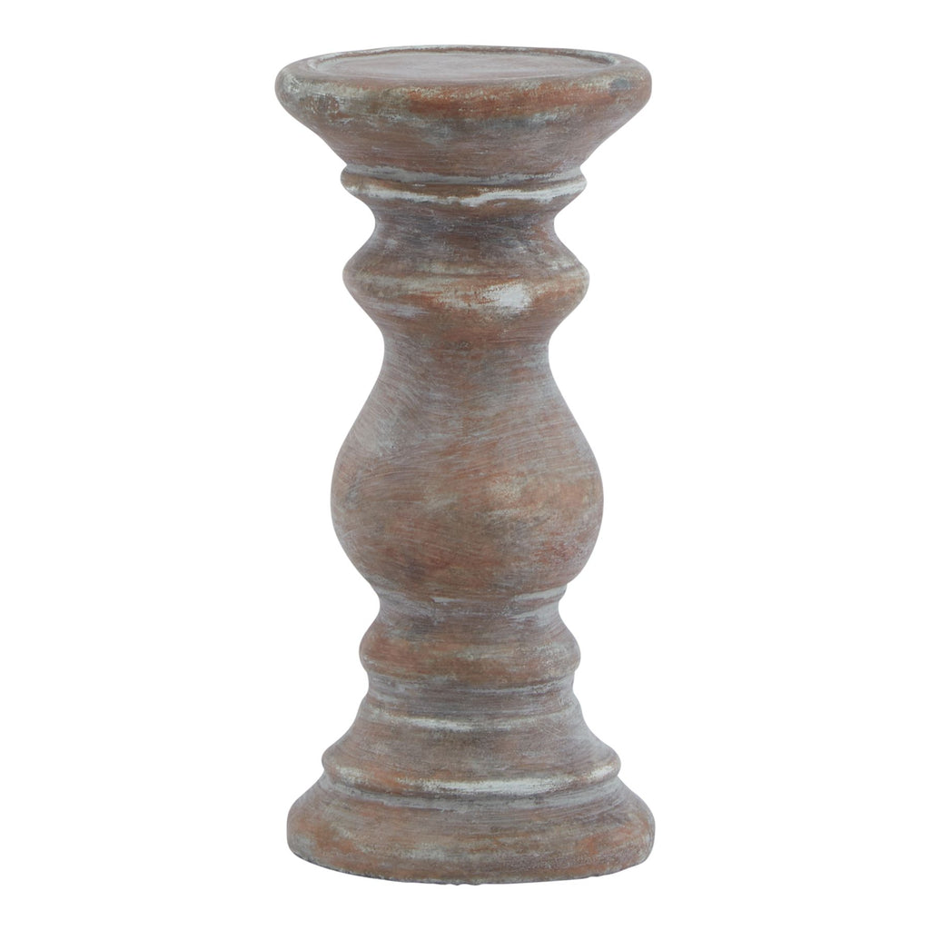 Siena Small Brown  Column Candle Holder — main product view