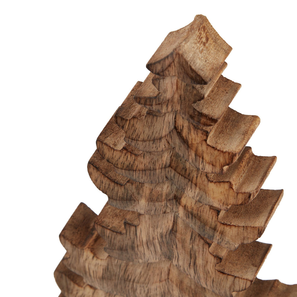 Natural Wooden Christmas Tree, alternative angle