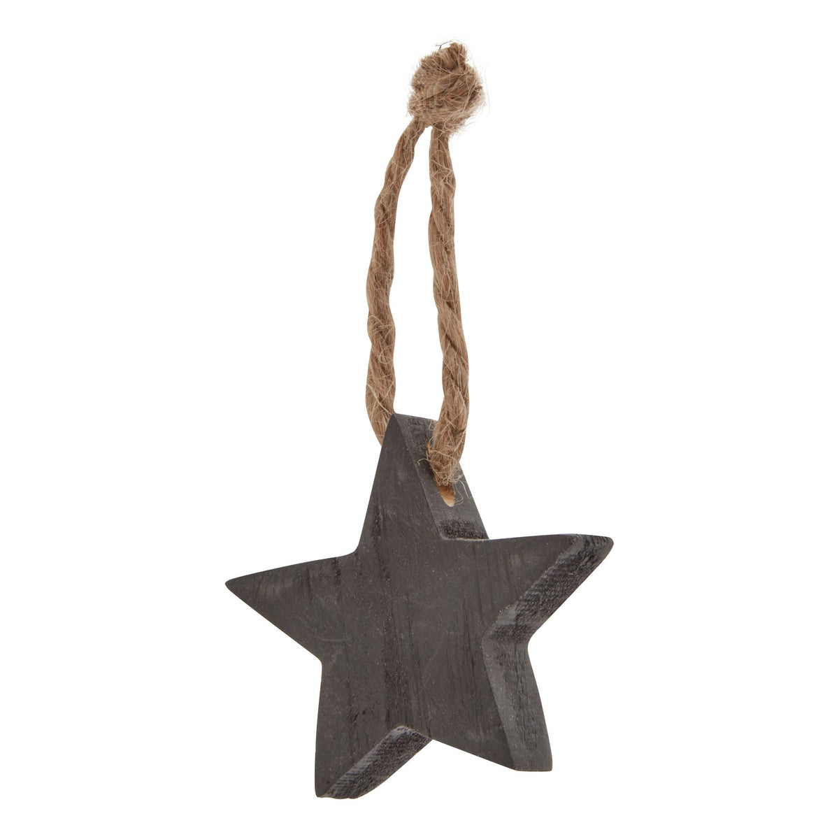 Pack Of 90 Wooden Star Hanging Decorations, side view