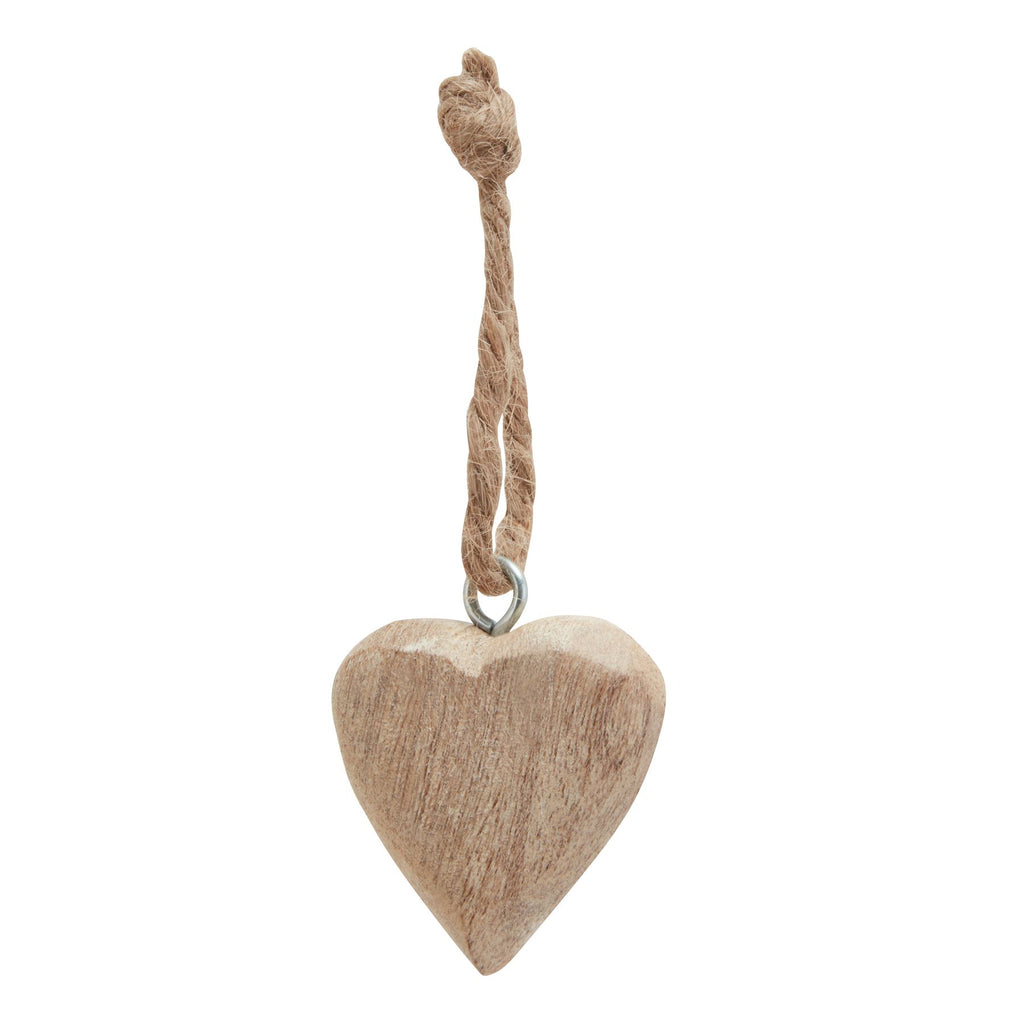 Pack Of 90 Wooden Heart Hanging Decorations, alternative angle