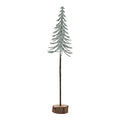 Artificial Large Snowy Spindle Tree in Wood Log, main product view