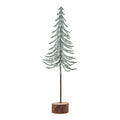 Artificial Small Snowy Spindle Tree in Wood Log, main product view