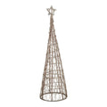 Large LED Wicker Christmas Tree With Star, main product view