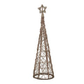 Small LED Wicker Christmas Tree With Star, main product view