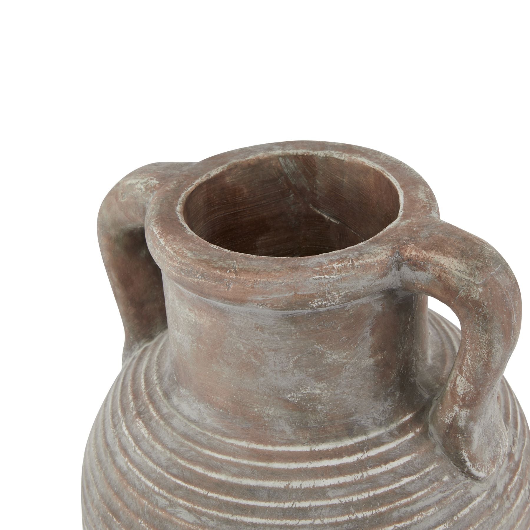 Siena Large Brown Amphora Pot — side view brown ceramic