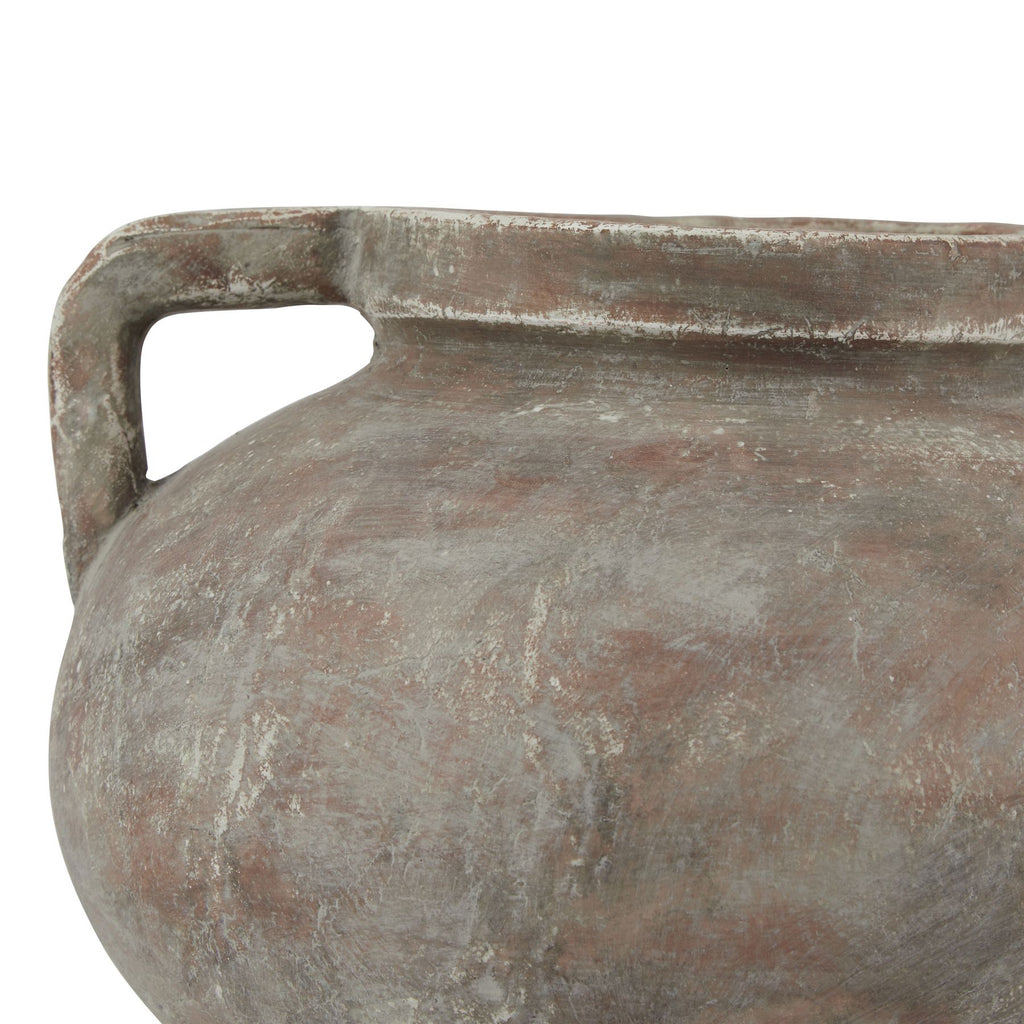 Siena Brown Pelike Pot — detail close-up brown ceramic