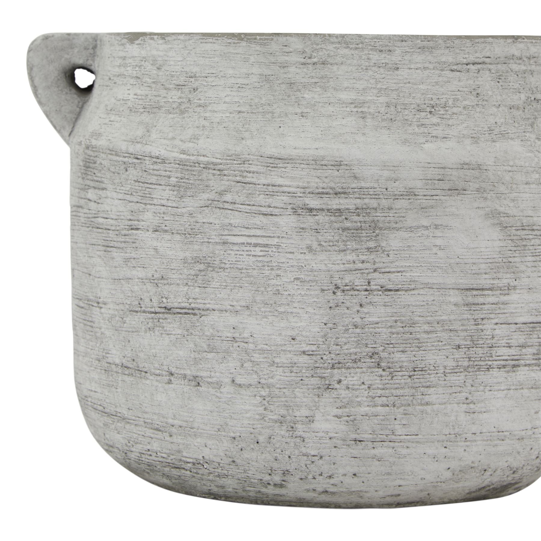 Athena Stone Hydria Pot — detail close-up white ceramic