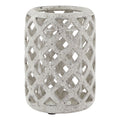 Grey Stone Effect Hurricane Lantern — main product view