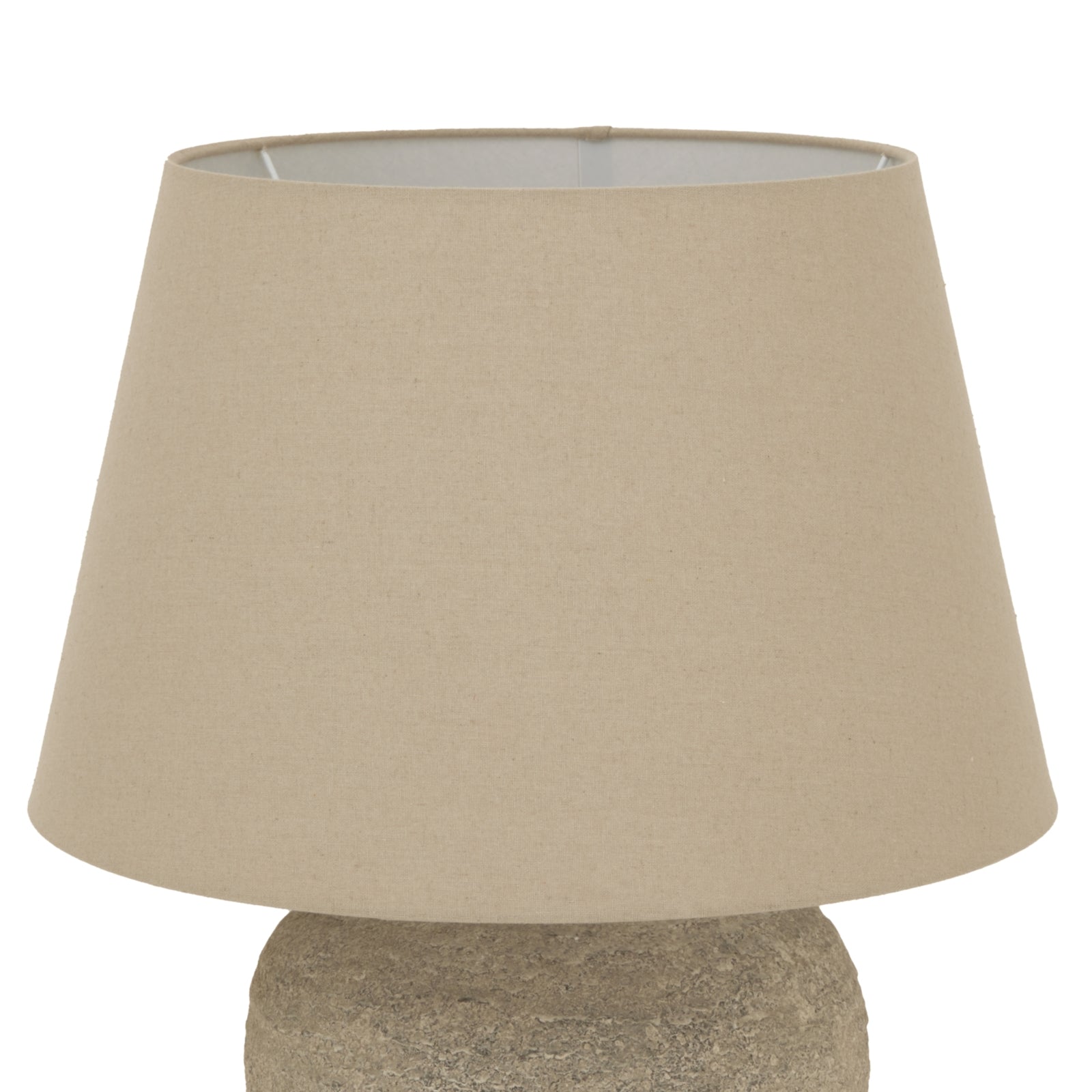 Tuscan Grey Lamp — side view grey ceramic