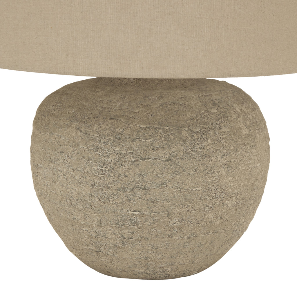 Tuscan Grey Lamp — detail close-up grey ceramic
