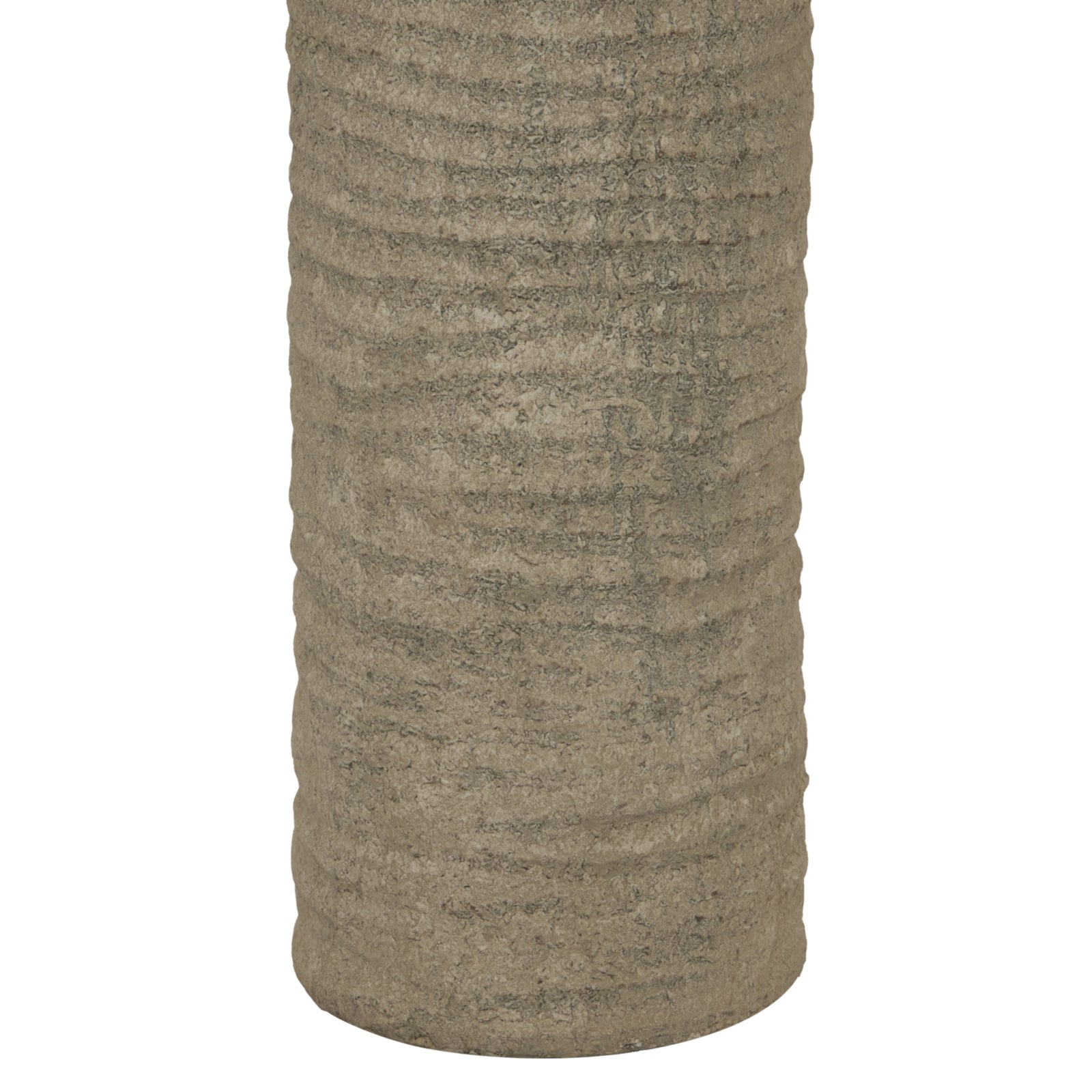 Tall Tuscan Grey Lamp — detail close-up grey ceramic