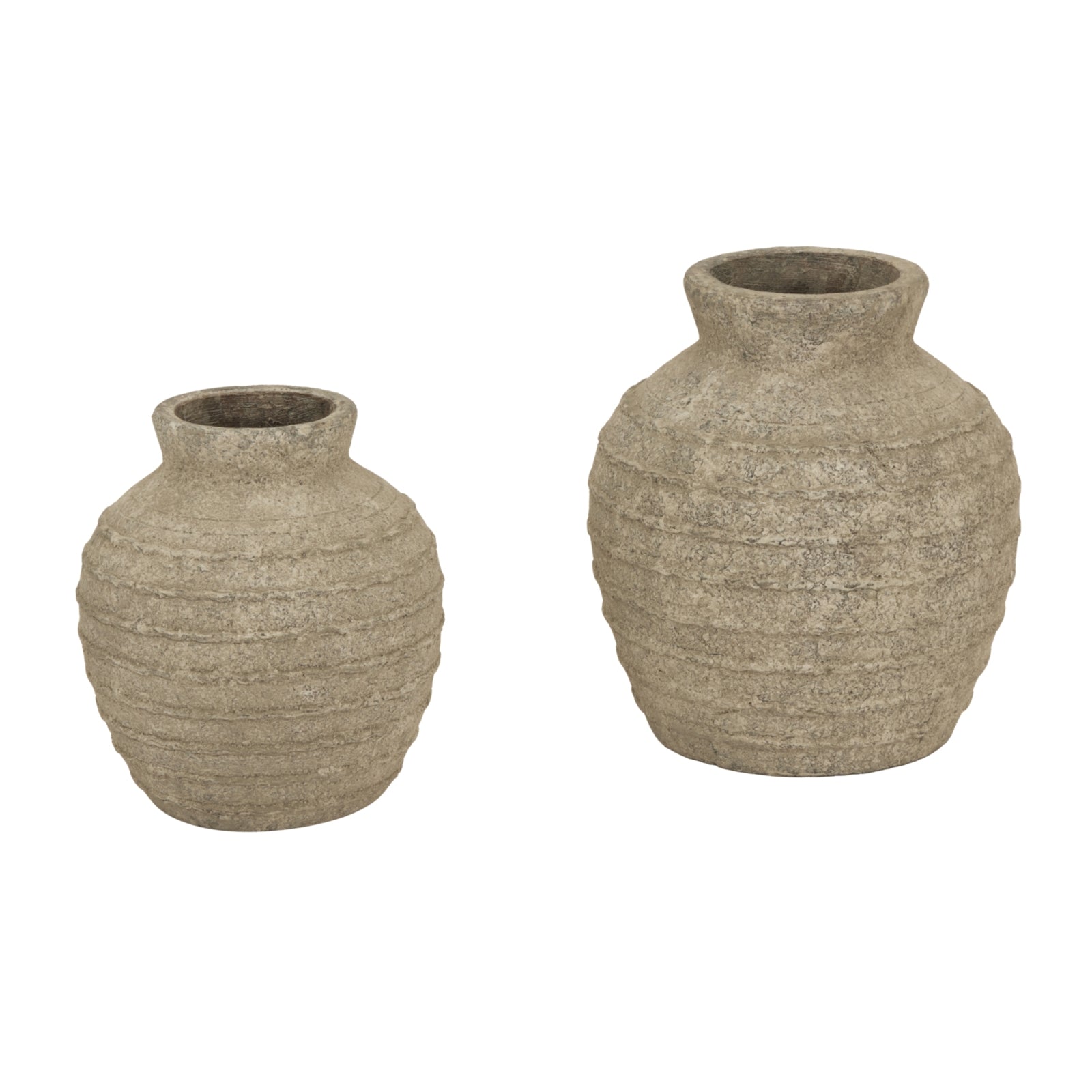 Large Tuscan Grey Vase — alternative angle grey ceramic