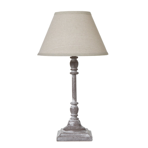 Antia Stem Table Lamp With Linen Shade, main product view