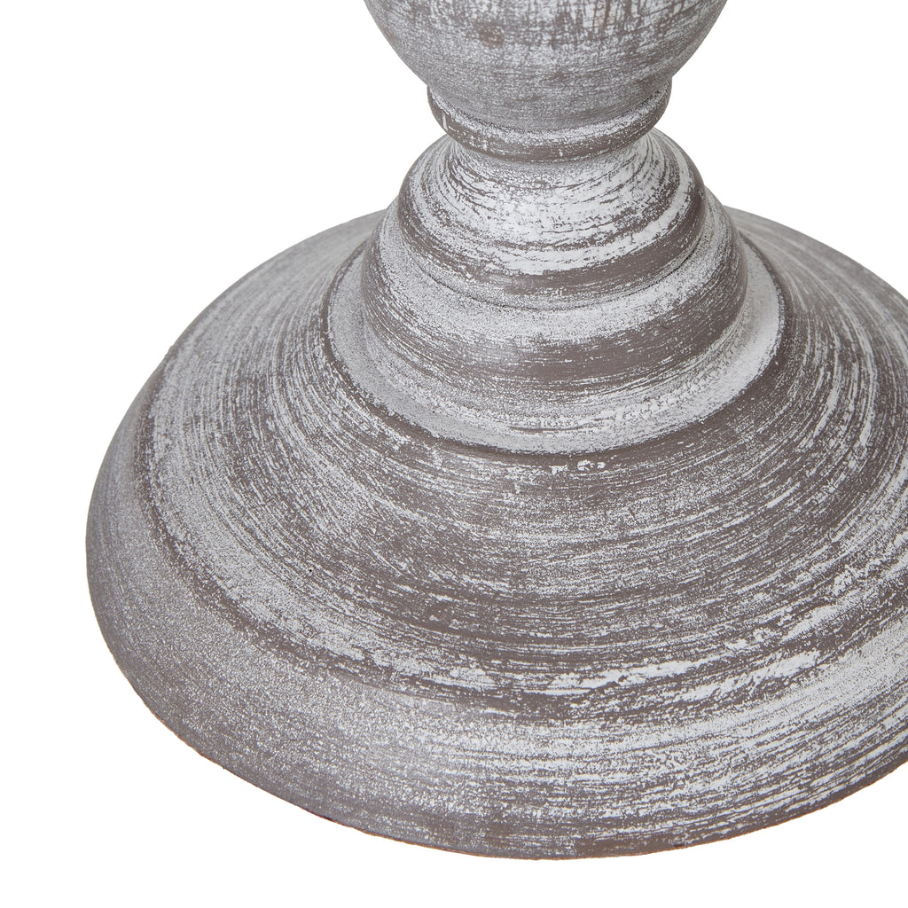Dunum Column Table Lamp With Linen Shade — alternative angle white wood