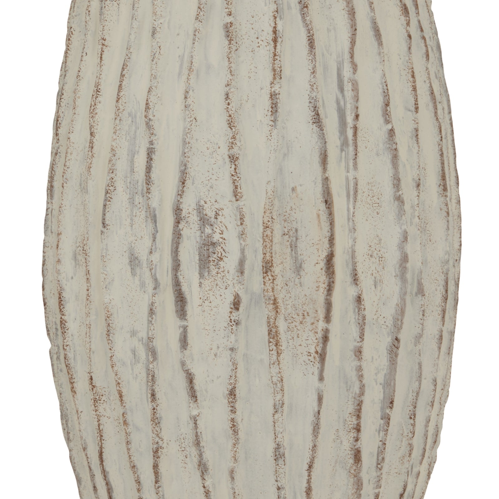 Lorenzo Large Fin Vase — alternative angle white ceramic