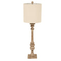 Pallido Candlestick Table Lamp With Linen Shade — main product view