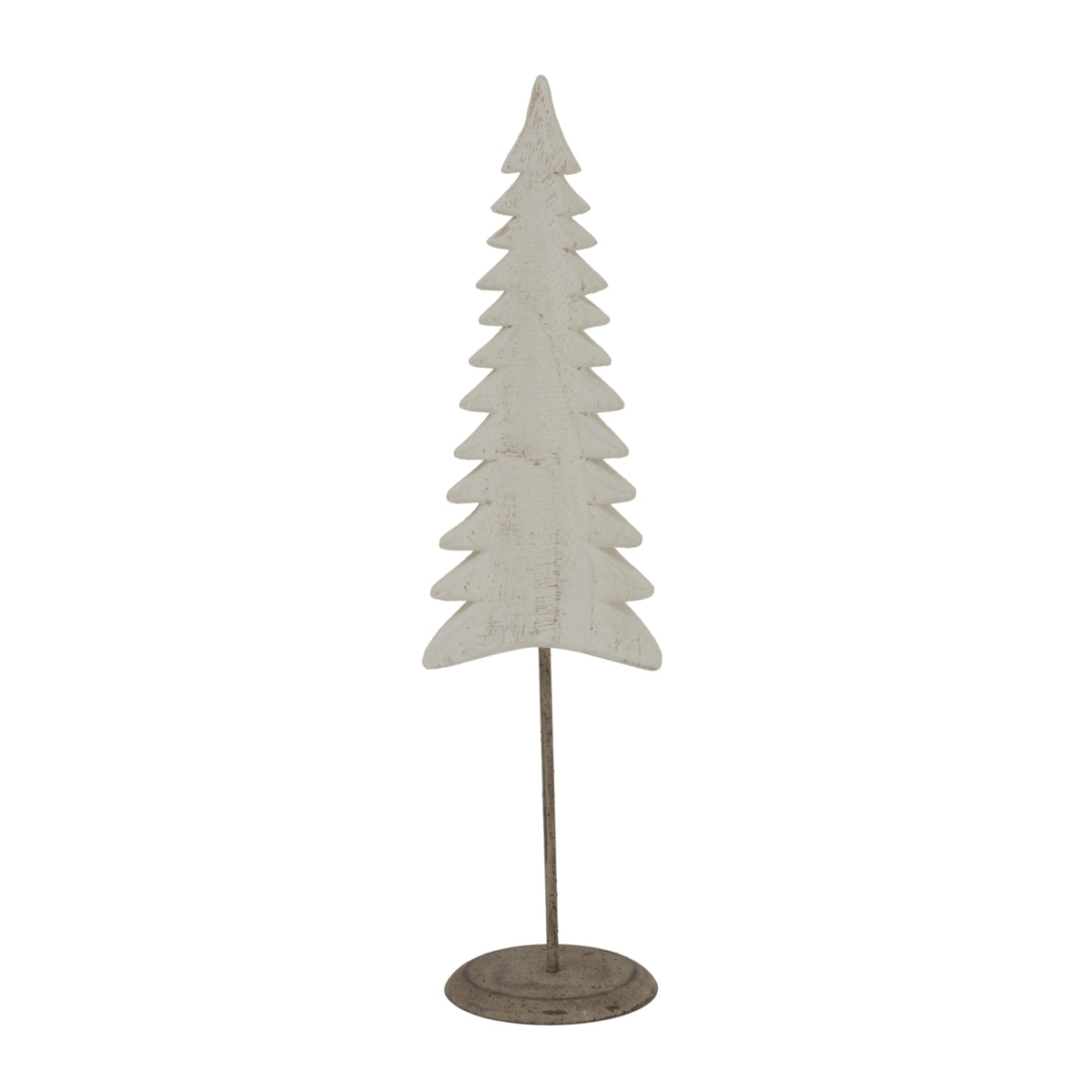 Whitewashed Tall Tree On Stand, main product view