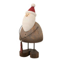 Large Rustic Santa With Tree Decoration, main product view