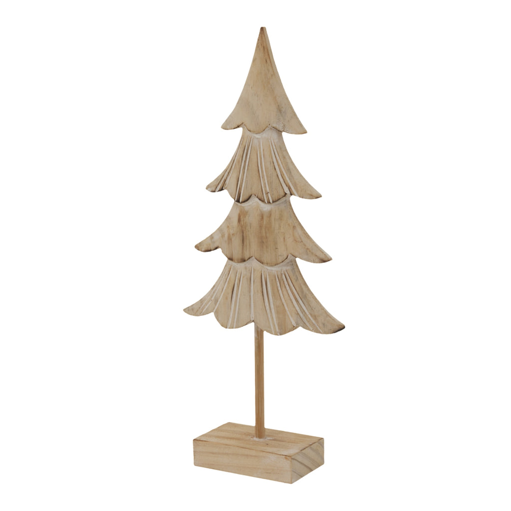 Rustic Fir Tree On Stand, alternative angle