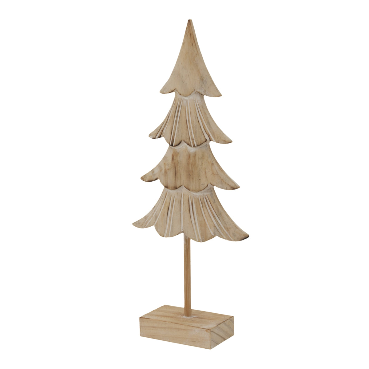 Rustic Fir Tree On Stand, alternative angle