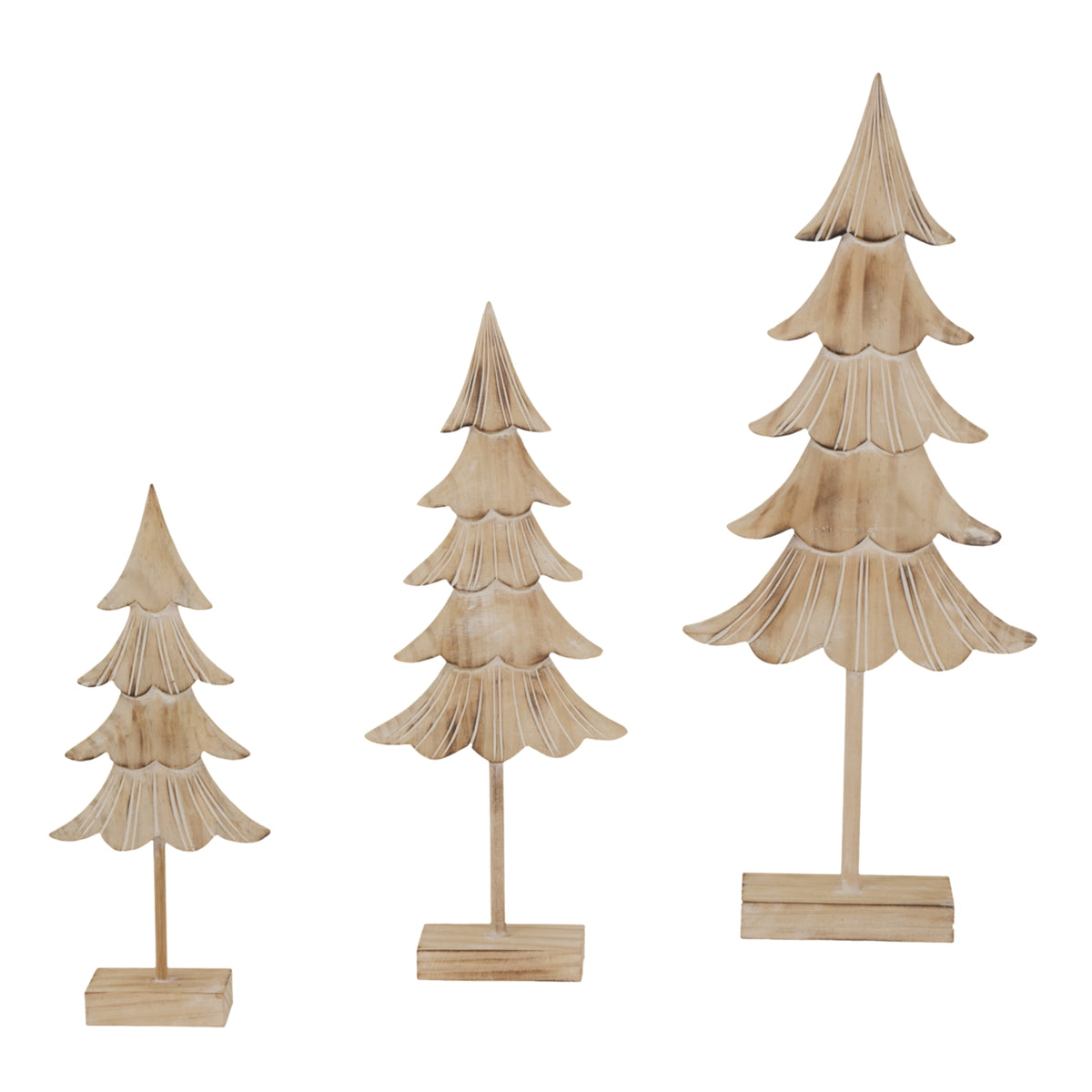 Rustic Fir Tree On Stand, detail close-up