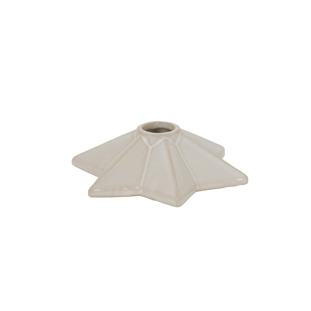 Alora Ceramic Angled Star Candle Holder, main product view
