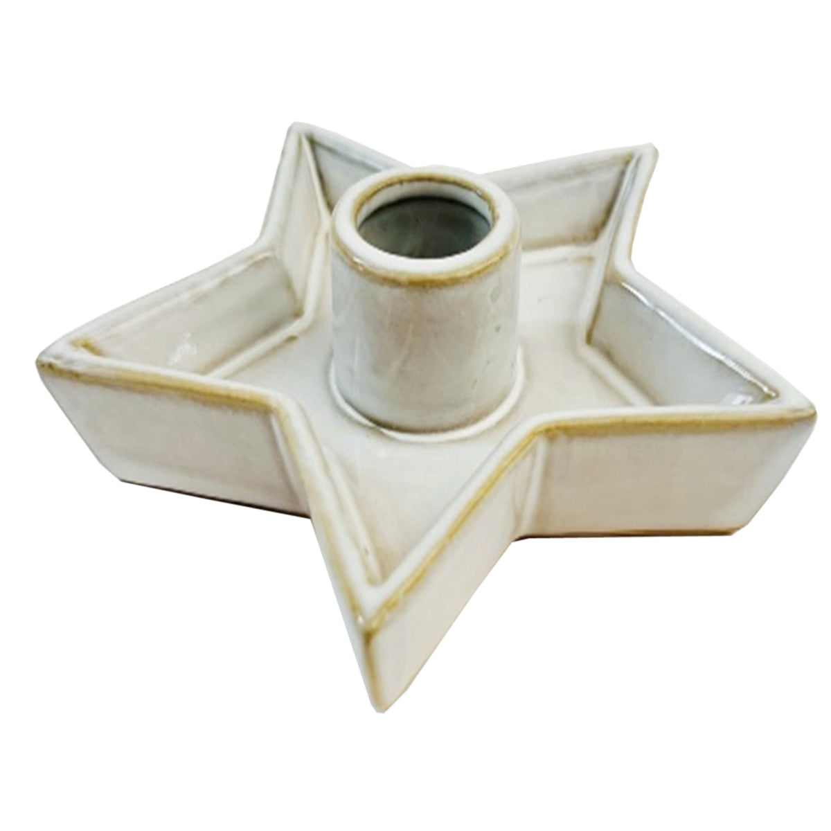 Alora Ceramic Star Candle Holder, main product view