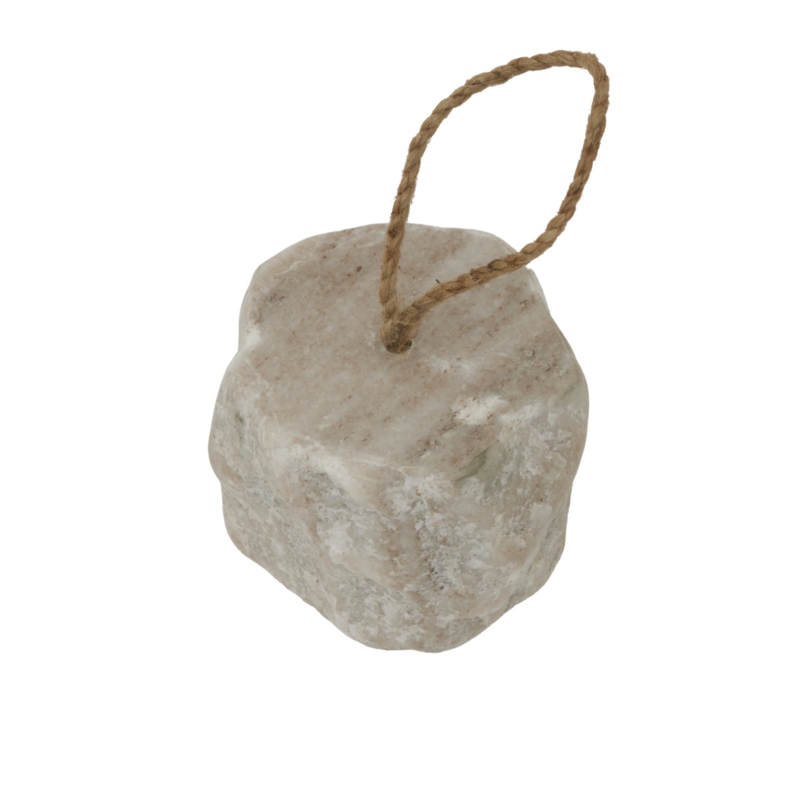 Marble Doorstop — side view white