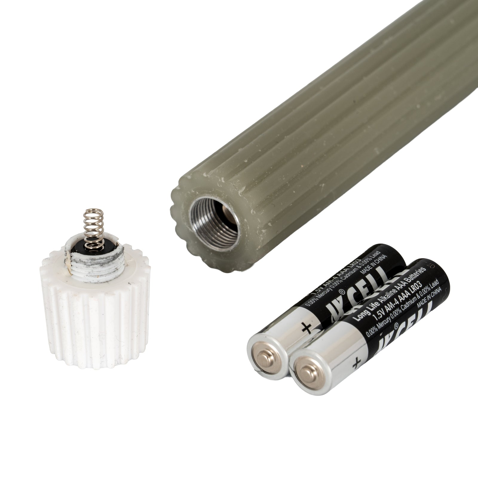 Luxe Collection Natural Glow Sage  Ribbed Taper Candles — detail close-up sage wax
