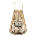 Large Peardrop Wicker Lantern With Glass Holder — main product view