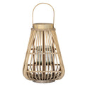 Medium Peardrop Wicker Lantern With Glass Holder — main product view