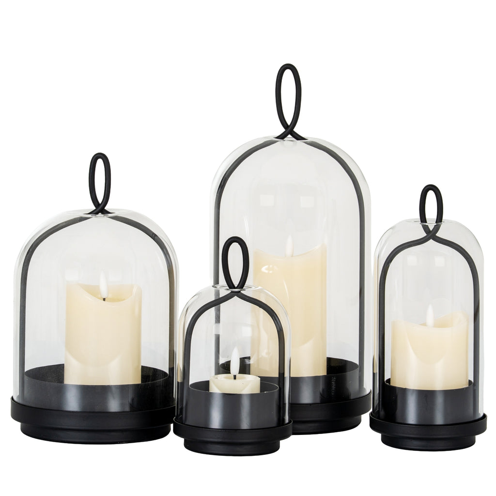 Nysa Large Candle Holder With Glass Cloche
